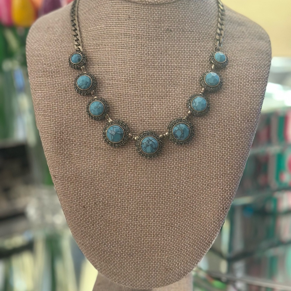 Chloe + Isabel Blue Medallion Necklace
